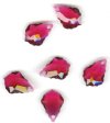 1 16x11mm Ruby Swarovski Baroque Pendant
